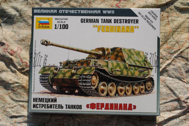 Zvezda 6195 FERDINAND TANK German Tank Destroyer